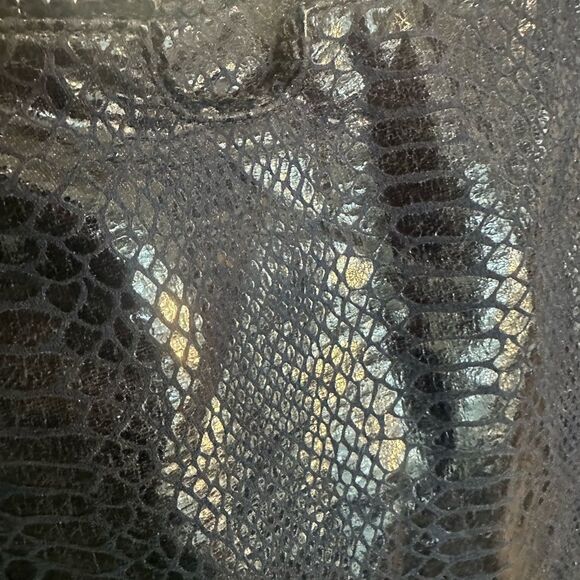 Carlos Falchi Tote - Python Microfiber (Navy Blue) - Picture 4 of 11